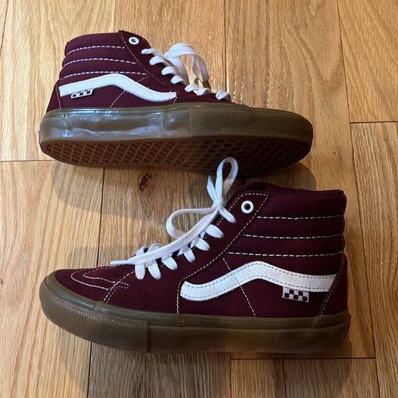 New Vans Skate Sk8 Hi~Royal Gum Pop Crush sneakers 6 - Picture 9 of 13